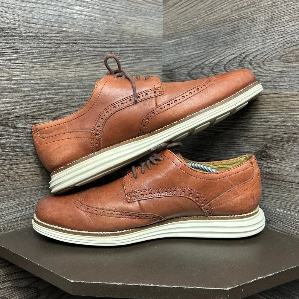 Cole haan original grand wingtip brown leather oxford